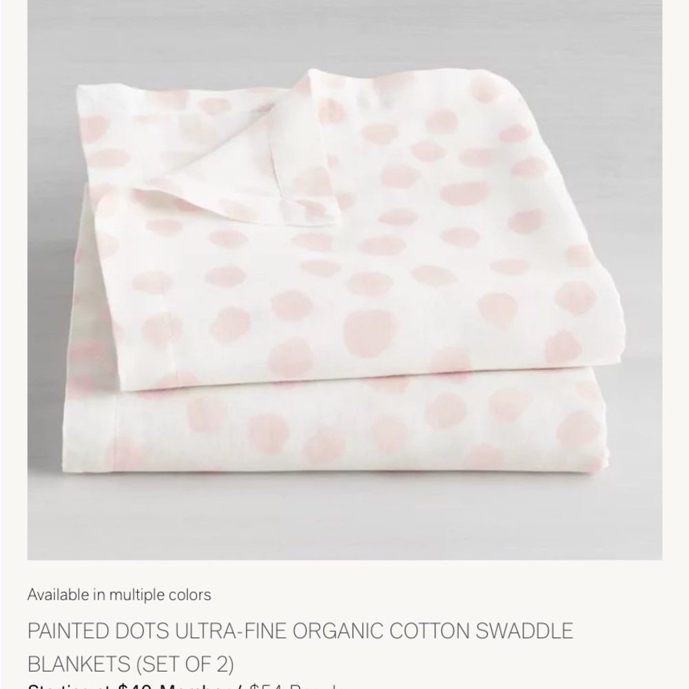 RH Baby & Child 2 piece swaddle blankets